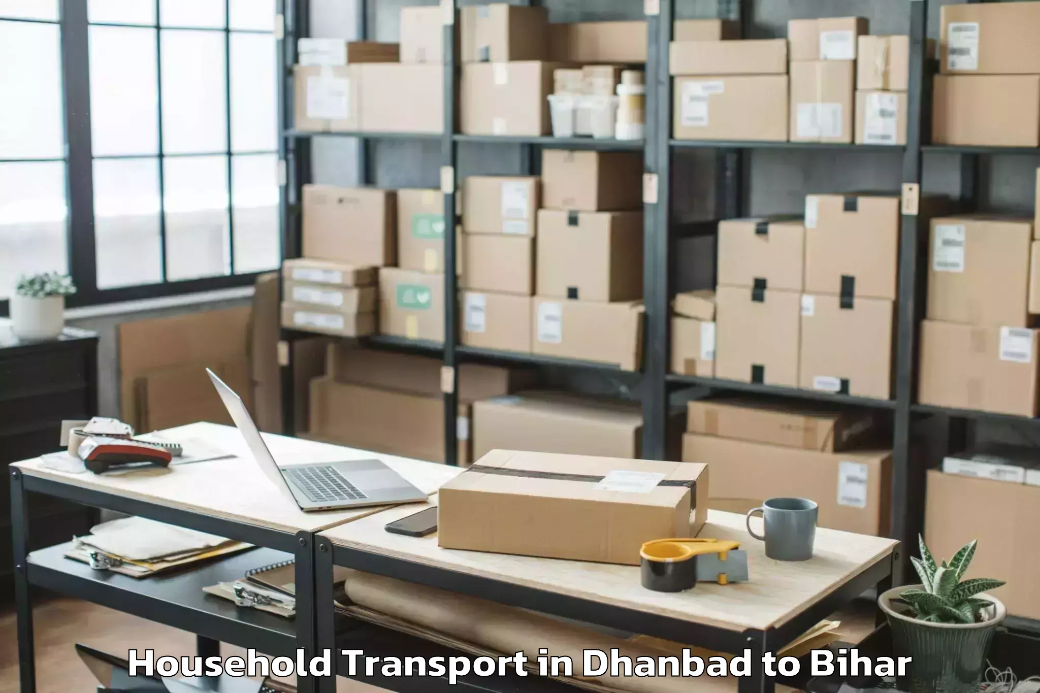 Easy Dhanbad to Harnaut Household Transport Booking